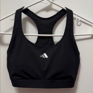 Adidas Women's Black Racerback Sports Bra Size Small